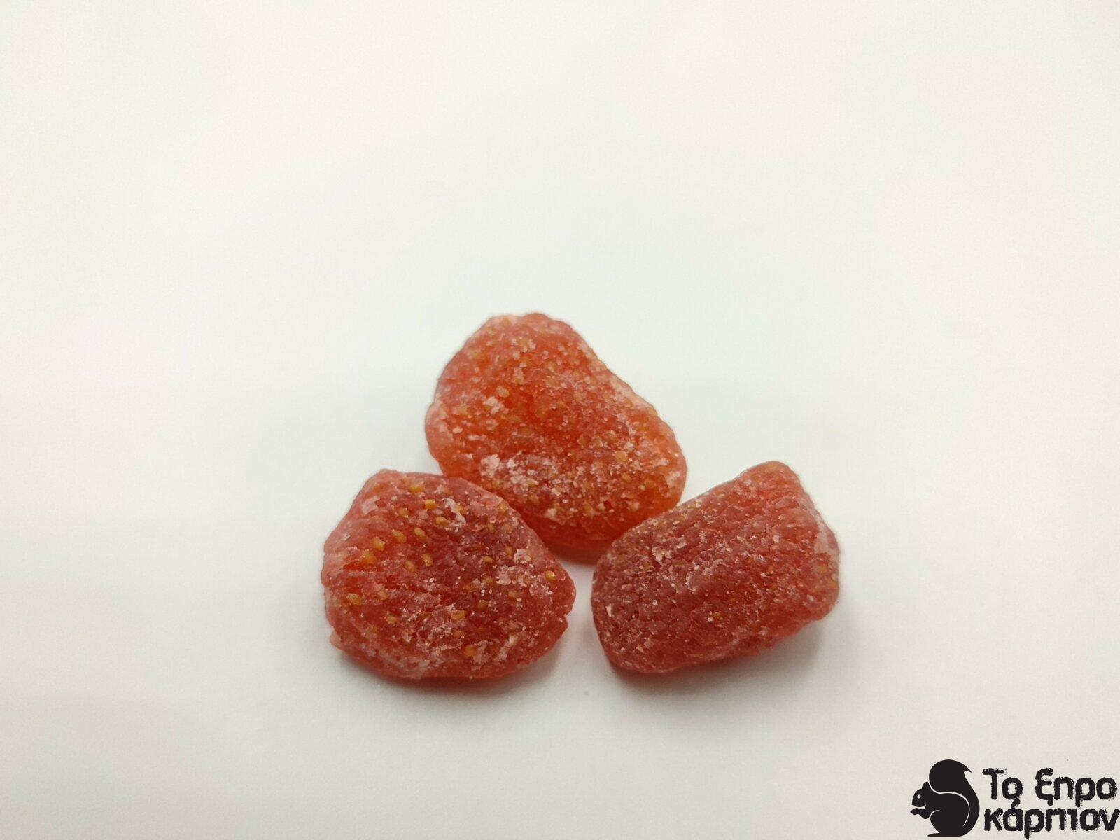 Φράουλα αποξηραμέμη με ζάχαρη Φράουλα αποξηραμέμη με ζάχαρη