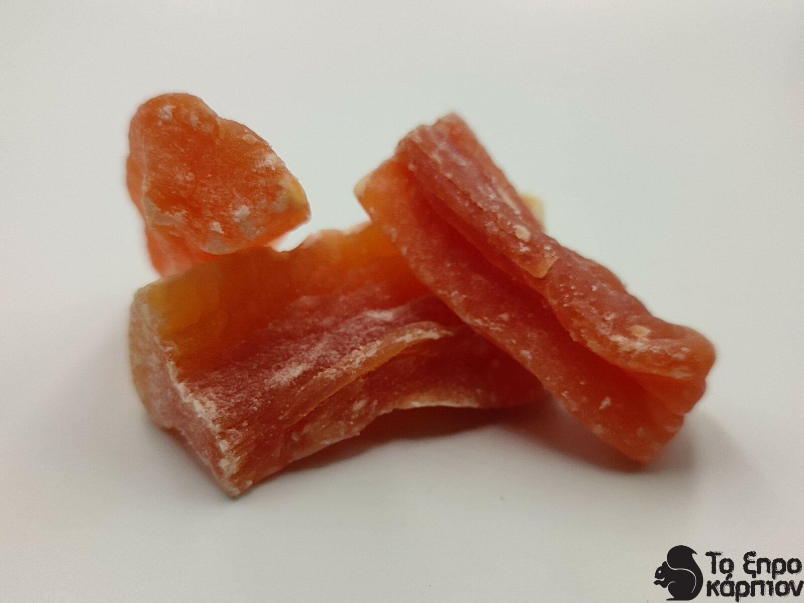 Παπάγια αποξηραμένη με ζάχαρη Παπάγια αποξηραμένη με ζάχαρη