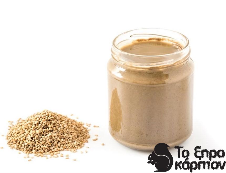 Ταχίνι ολικής άλεσης σε πετρόμυλο Ταχίνι ολικής άλεσης σε πετρόμυλο